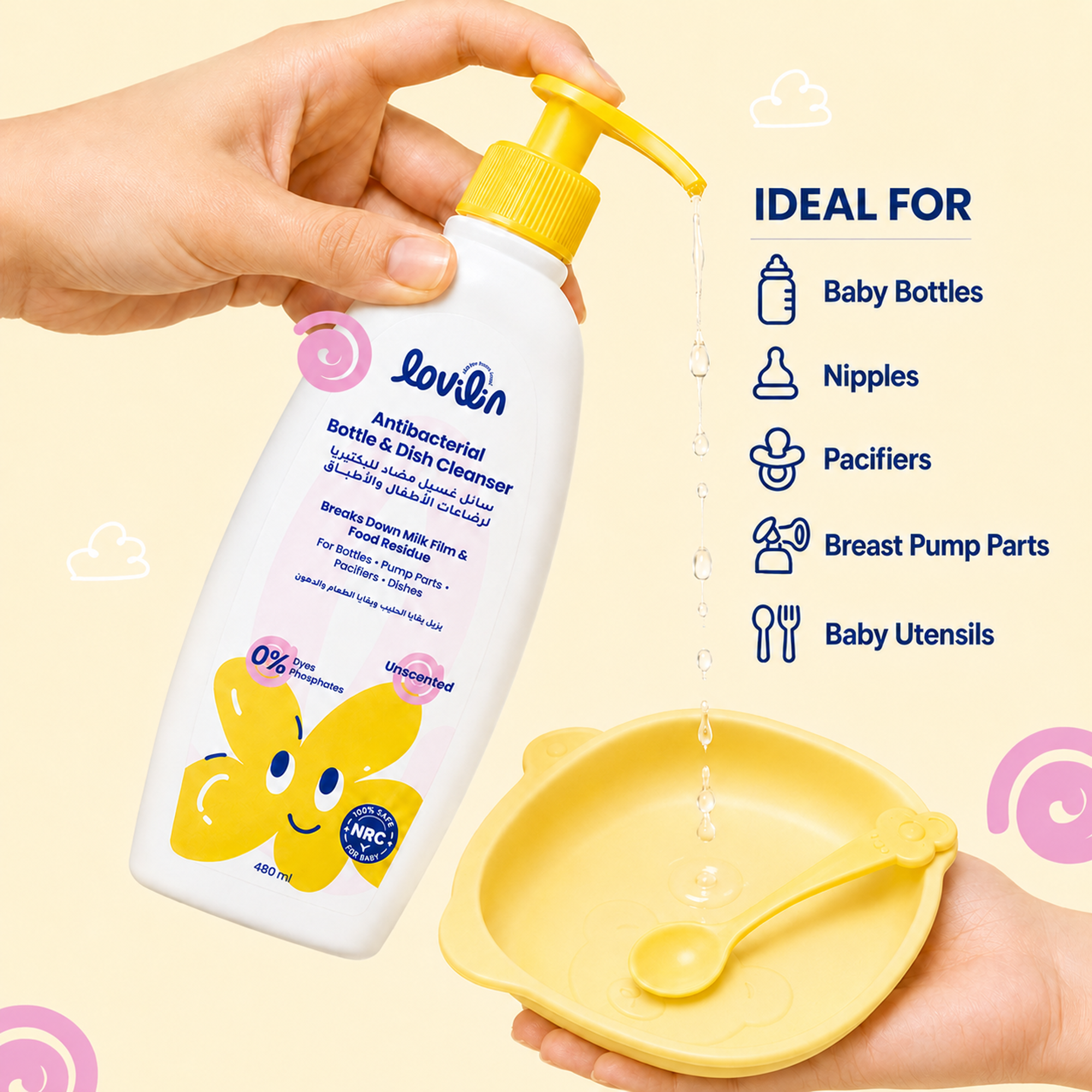 Antibacterial Bottle & Dish Cleanser